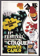 Monaco, 1985, Circus, Maximum Card - Cartas & Documentos