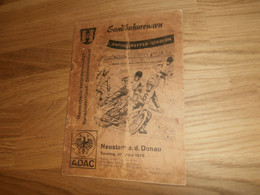 Sandbahnrennen , Neustadt A.d. Donau , 28.03.1976 ,  Sandbahn , Programmheft / Programm / Rennprogramm , Program !!! - Motor Bikes