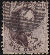 Belgie   .    OBP    .    14A      .     O      .       Gebruikt   .   /   .   Oblitéré - 1863-1864 Medallones (13/16)