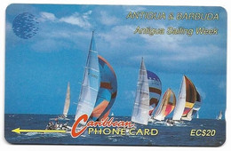 Antigua & Barbuda, Caribbean, Used Phonecard, No Value, Collectors Item, # Antigua-9  Shows Wear - Antigua E Barbuda