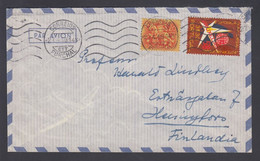 1959. PORTUGAL 20 C + 350 BRUXELLES On Cover To Finland From FUNCHAL 27.4.59. Very Un... (Michel 863+) - JF368818 - Lettres & Documents