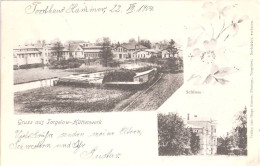 Gruss Aus TORGELOW Uckermark Hüttenwerk Schloß Jugendstil Schmuckelement 23.7.1904 Gelaufen JATZNICK - Pasewalk