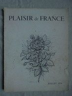 Ancien - Revue "Plaisir De France" Juillet 1956 - Haus & Dekor