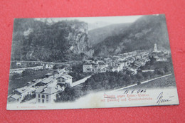 Grisons Thusis Gegen Hohen Rhatien Mit Bahnhof Gare Station Und Eisenbahnbrucke 1904 Ed. Schmellentin - Thusis