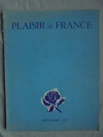 Ancien - Revue "Plaisir De France" Septembre 1955 - Huis & Decoratie