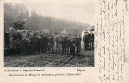 Herbeumont  Le Morepirre Ardoisière.grève Du 3 Mars 1902 Bien Animée Circulé En 1902 - Marche-en-Famenne