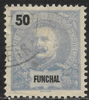 Funchal – 1898 King Carlos 50 Réis Used Stamp - Funchal