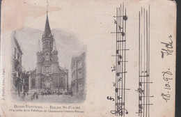 Dison - Église St. Fiacre (Vue Prise De La Fabrique De Chaussures Crutzen Frères) - Dison