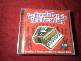 LA  GRANDE PARADE DE L'ACCORDEON  2 CD 36 TITRES   //// AIMABLE  / JO PRIVA / JEAN SEGUREL / EDOUARD DULEU +++ - Compilaties