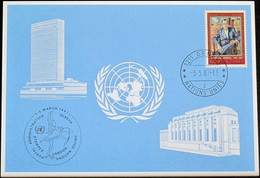 UNO GENF 1987 Mi-Nr. 168 Blaue Karte - Blue Card - Briefe U. Dokumente