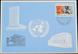 UNO GENF 1987 Mi-Nr. 173 Blaue Karte - Blue Card - Storia Postale