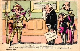Frankreich, Politische Karikatur, "La Demission Du Ministere" - Sátiras