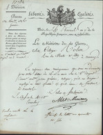 Autographe Louis Marie De Milet De Mureau Général Homme Politique Français Révolution Empire Ministère Guerre Génie - Other & Unclassified