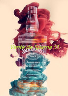 Jack Daniel's (fumée Rouge & Bleue ) -  Affiche A3 Plastifiée - Manifesti