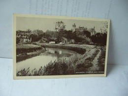 ARUNDEL CASTLE AND RIVER  ROYAUME UNI  ANGLETERRE CPA - Arundel