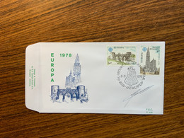 FDC 1891/2 Europa Cept 1978 FDC Signé Gesigneerd - Zonder Classificatie