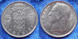 BELGIUM - 5 Francs 1978 Flemish KM#135.1 Baudouin I (1951-93) - Edelweiss Coins - Zonder Classificatie