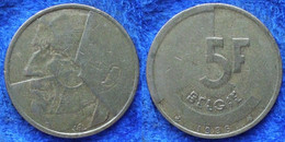 BELGIUM - 5 Francs 1986 Flemish KM#164 Baudouin I (1951-1993) - Edelweiss Coins - Sin Clasificación