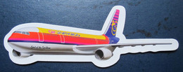AIR JAMAICA ADVERTISING SMALL AIRWAYS AIRLINE TICKET BOOKLET LABEL TAG LUGGAGE BUGGAGE PLANE AIRCRAFT AIRPORT - Stickers