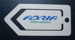 SLOVENIA ADRIA AVIOPROMET XL CLIP ADVERTISING AIRWAYS AIRLINE STICKER LABEL TAG LUGGAGE BUGGAGE PLANE AIRCRAFT AIRPORT - Articles De Papeterie