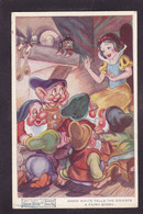 CPA Disney Walt Nains Gnomes Blanche Neige écrite - Sonstige & Ohne Zuordnung