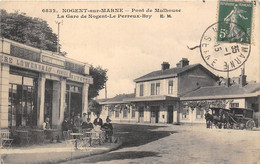 94-NOGENT-SUR-MARNE-PONT DE MULHOUSE LA GARE DE NOGENT-LE PERREUX-BRY - Nogent Sur Marne