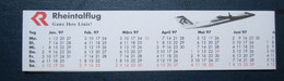 AUSTRIA RHEINTALFLUG TICKET VOUCHER ADVERTISING AIRWAYS AIRLINE STICKER LABEL TAG LUGGAGE BUGGAGE PLANE AIRCRAFT AIRPORT - Horaires