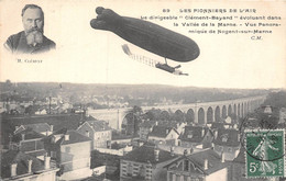 94-NOGENT-SUR-MARNE-LES PIONNIERS DE L'AIR, LE DIRIGEABLE "CLEMENT BAYARD" EVOLUANT DANS LA VALLEE DE LA MARNE ... - Nogent Sur Marne