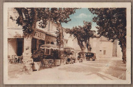 CPSM 84 - LAPALUD - Café Julian - Cours Des Platanes ( Côté Nord ) - TB PLAN TERRASSE CENTRE VILLAGE ANIMATION AUTO - Lapalud