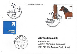 Postmark - Portuguese Autochtnonous Breeds 3º Group - The "Garrano" Horse (Stamp From Miniature Sheet) - Farm