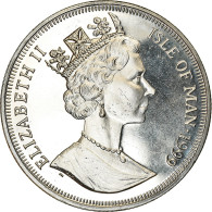Monnaie, Isle Of Man, Elizabeth II, Crown, 1999, Pobjoy Mint, Jour De - Isla Man