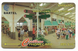 Antigua & Barbuda, Caribbean, Used Phonecard, No Value, Collectors Item, # Barbados-3  Shows Wear - Barbados