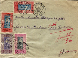 1936- Enveloppe Affr. 1,25 F  Oblit. DAGUIN  2 Cercles  Baton De  COTONOU - - Lettres & Documents