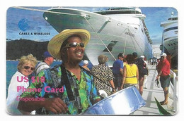 British Virgin Islands, Caribbean, Used Phonecard, No Value, Collectors Item, # Bvi-6a  Shows Wear - Virgin Islands