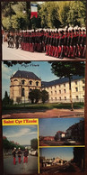 3 Cpm (Dont Une Multivues), Saint Cyr L'Ecole (78 Yvelines), Saints Cyriens En Tenue,l'Ecole Militaire Et Multivues - St. Cyr L'Ecole
