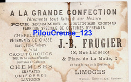 CHROMO - 87 Haute Vienne - LIMOGES - " Pub à La Grande Confection JB FRUGIER " - 2 Scan - Revillon