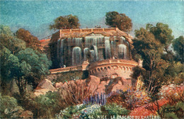 Nice CPA 06 Alpes Maritimes La Cascade Du Château  Carte TUCK Oliette Peintre N Beraud ? - Parcs Et Jardins