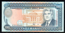 561-Turkmenistan Billet De 100 Manat 1995 AC934 Neuf - Turkmenistán