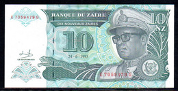 561-Zaïre Billet De 10 NZ 1993 E705GD Neuf - Zaire