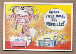 CPSM ILLUSTRATEUR - BARBEROUSSE - Un Bon Vieux Rock , ça Réveille ! - TB DESSIN - Editions DALIX N°73 - Barberousse