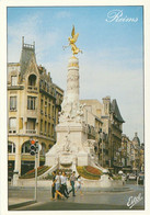 REIMS. - La Place Drouet D'Erlon- La Fontaine Subé. CPM RARE - Reims