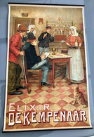 Elixir De Kempenaar - 1905 - Ernest Godfrinon - 80 Cm X 50 Cm - Antwerpen