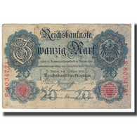 Billet, Allemagne, 20 Mark, 1910, 1910-04-21, KM:31, TB - 20 Mark