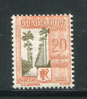 GUADELOUPE- Taxe Y&T N°30- Neuf Avec Charnière * - Timbres-taxe