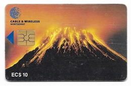 Monserrat, Used $10 Chip Phonecard, No Value, Collectors Item, # Monserrat-1  Shows Wear - Montserrat