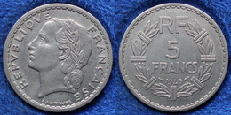 FRANCE - 5 Francs 1946 KM# 888b.1 De Gaulle Provisional Government (1944-1947)  - Edelweiss Coins - 5 Francs