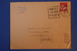 H17 ALGERIE BELLE LETTRE  1933 PALAIS CONSULAIRE  D ALGER POUR CASTRES FRANCE  + AFRANCHISSEMENT INTERESSANT - Covers & Documents