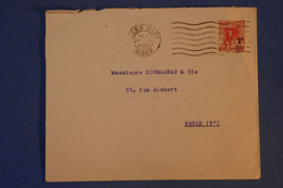 H17 ALGERIE BELLE LETTRE 1940  ALGER POUR RUE JOUBERT PARIS  FRANCE+ SURCHARGE + AFRANCHISSEMENT PLAISANT - Covers & Documents