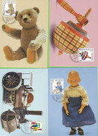 Schweiz Suisse 1986: Pro Juventute "Puppe Teddy Lok Kreisel" Zu 298-301 Mi 1331-34 Yv 1260-63 MK-Set  ET-o BERN 25.11.87 - Dolls