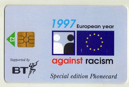 Phonecard - United Kingdom - BT - British Telecom - Special Edition - 1997 European Year - Against Racism - Altri & Non Classificati